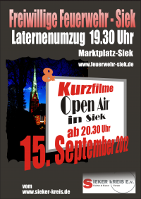 Laternenumzug und Openair Kino